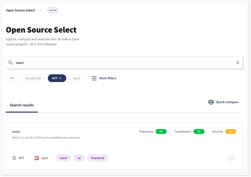 Open Source Select